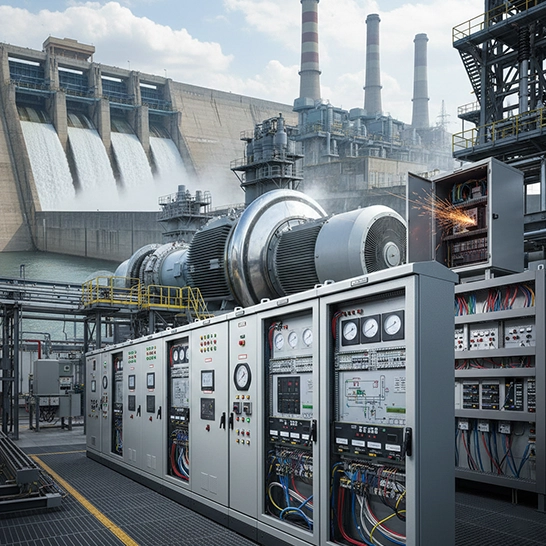 Industrial power generation system ensuring reliable energy supply
